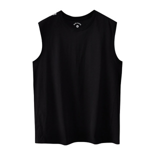2025 Summer High-Quality New Pure Color Men's Vest Casual Sports Loose Versatile Sleeveless T-Shirt Men's Dropshipping