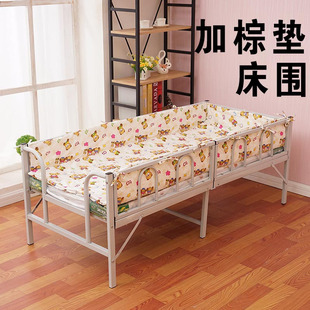 Children's Bed Folding Bed with Guardrails for Boys and Girls Princess Bed Baby Widened Small Bed Single Iron Simple Splicing Bed