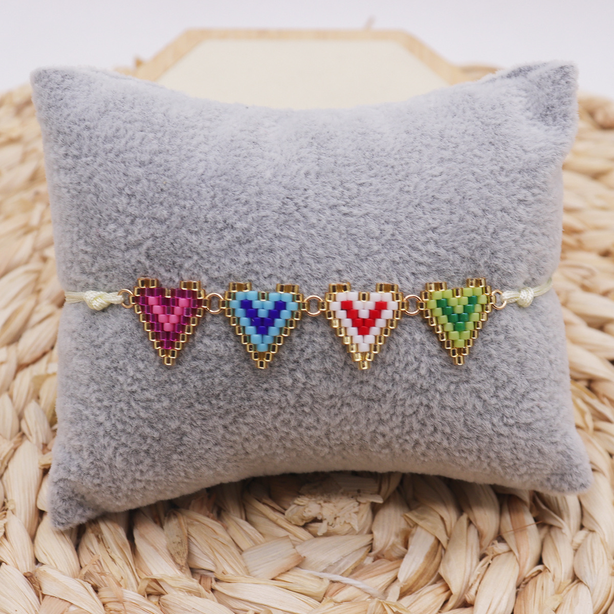 Glass, glass Material Wholesale Jewelry Vacation Heart Shape Glass Glass Bracelets