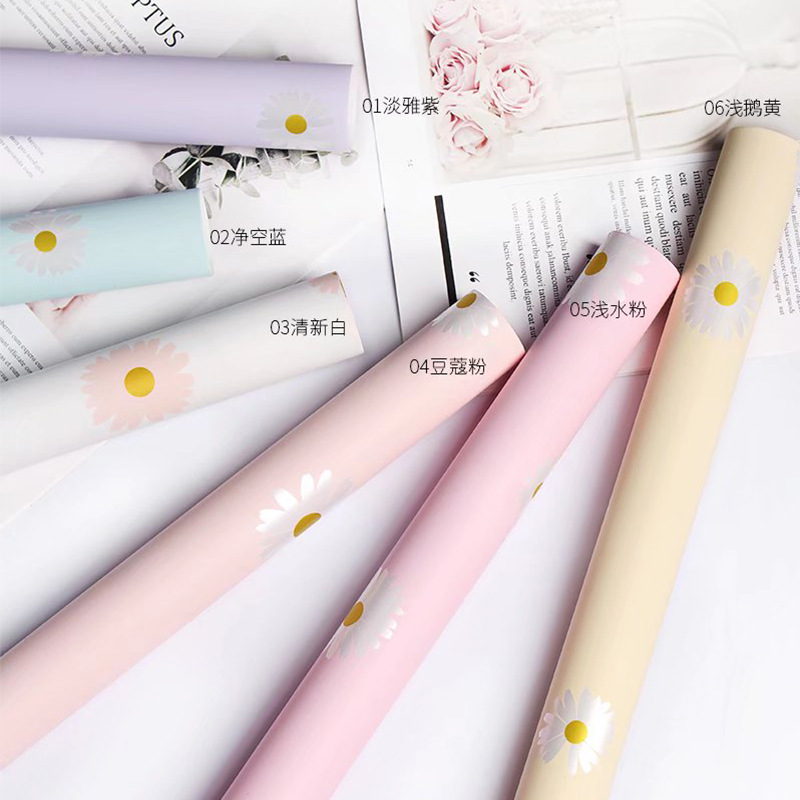 Floral fiesta fábrica al por mayor girasoles floral embalaje impermeable ramo florista embalaje papel de regalo embalaje