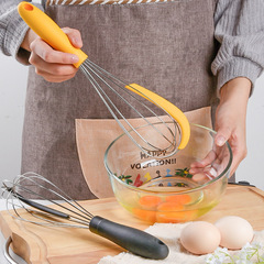 304 stainless steel new whisk home use with silicone handle cream scraper stirrer baking tool