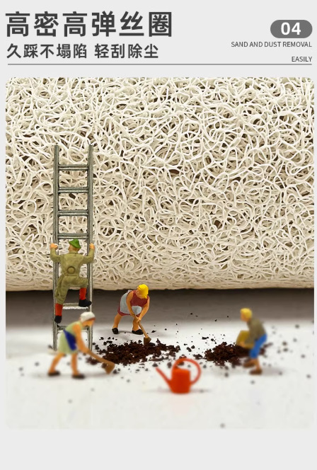 Silk Loop Entrance Door Mat for the Main Entrance, Dirt-Resistant, Dust-Removing, Non-Slip Household Mat, Hallway Mat