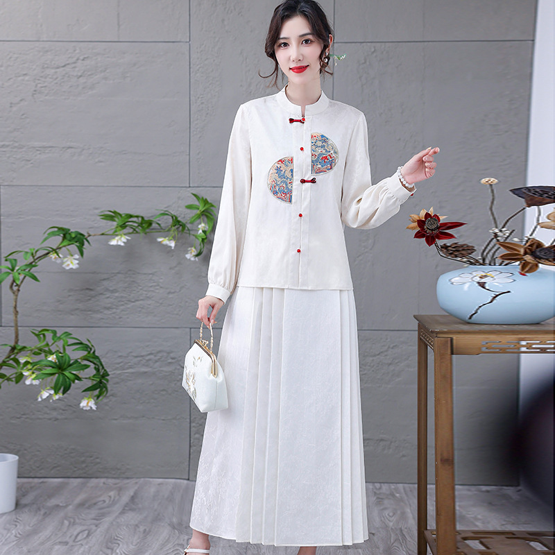 C6955 750K ĐỒ BỘ NỮ SUZTDI DÀI TAY MÙA XUÂN THU ĐÔNG TRUNG NIÊN THỜI TRANG NỮ G02 SẢN PHẨM MỚI