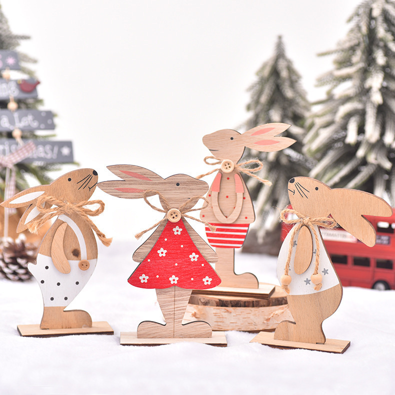 New Nordic ins Home Wooden Decoration Ornaments Wooden Easter Bunny Wooden Ornaments Desktop Decorations New Nordic ins Home Wooden Decoration Ornaments Wooden Easter Bunny Wooden Ornaments Desktop Decorations