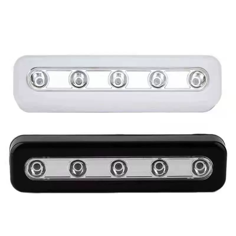 LED магнитный светильник в шкафу, беспроводной 5‑LED, 0.3Вт, белый черный серебристый