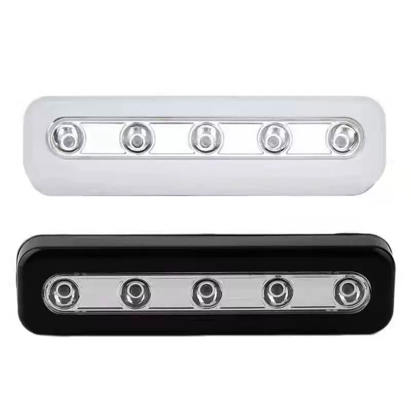 LED магнитный светильник в шкафу, беспроводной 5‑LED, 0.3Вт, белый черный серебристый