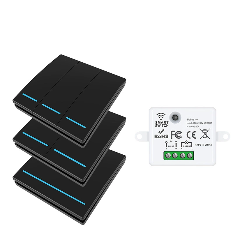 Graffiti ZigBee Smart Switch Porter Mobile Phone App Control Alexa Voice Wireless Switch Free Wiring