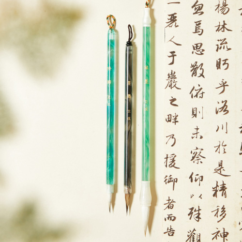 Hairpin flower small regular script hair brush wolf hair mixed hair brush fly head small regular script Gongbi Chinese painting calligraphy book copy scripture brush thin gold script