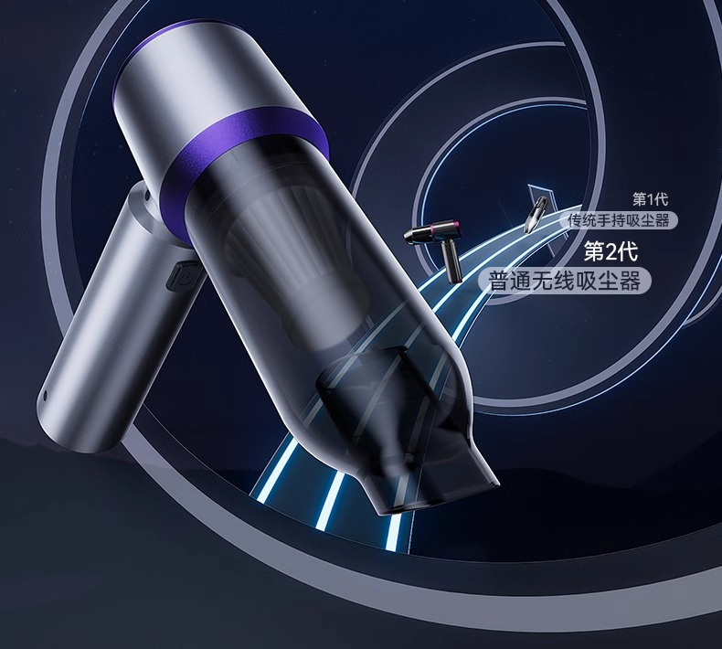Wireless Vacuum Cleaner Household Car Large Suction Vacuum Cleaner Handheld Small Three-in-One Dust Blower Pet Hair Suction