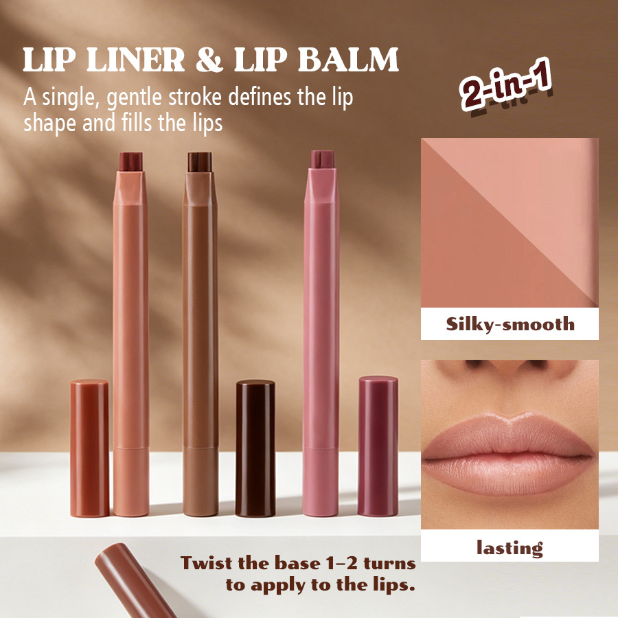 El estilo transfronterizo sin logo matte lipstick lipstick multifuncional eye-liner reposición de color y brillo humectante lipstick pen image 3