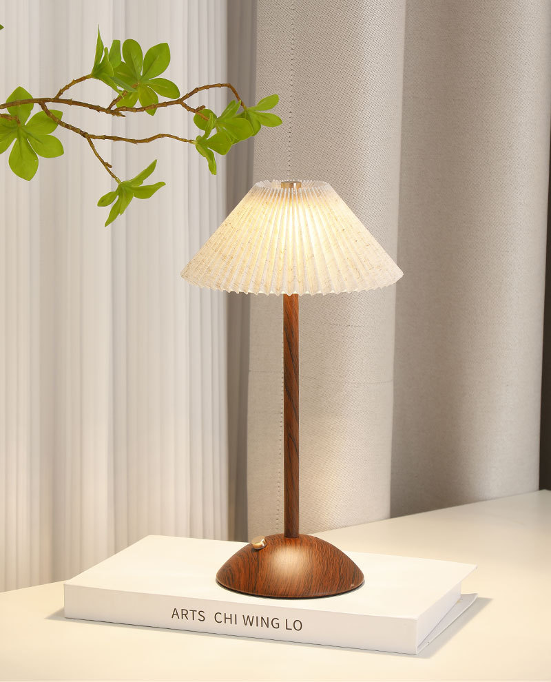 Bedside lamp in the bedroom