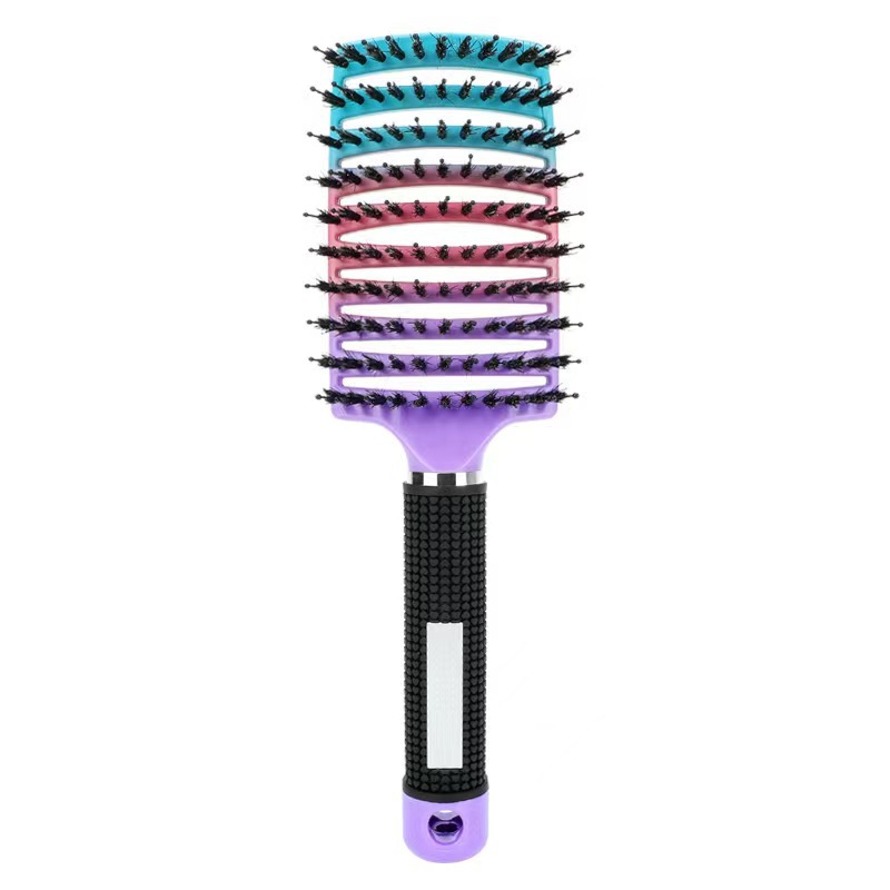 Junli cruzado melina de cerdo curva gran pein de costilla pein de masaje pein de color gradiente pein de cuidado del cabello