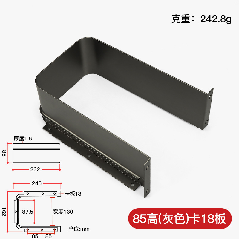 アルミ合金 U 字型シールドキャビネット浴室キャビネット引き出し U 字型スロット装飾パーティション引き出し下水道管 U 字型シールド|undefined