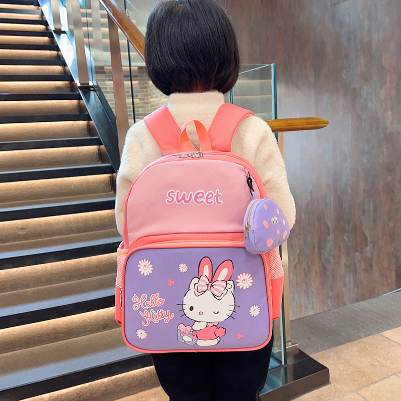Mochila de jardín de infantes para niños 4 - 7 años de niña bebé bolsas lindas bolsas de dibujos animados para niños