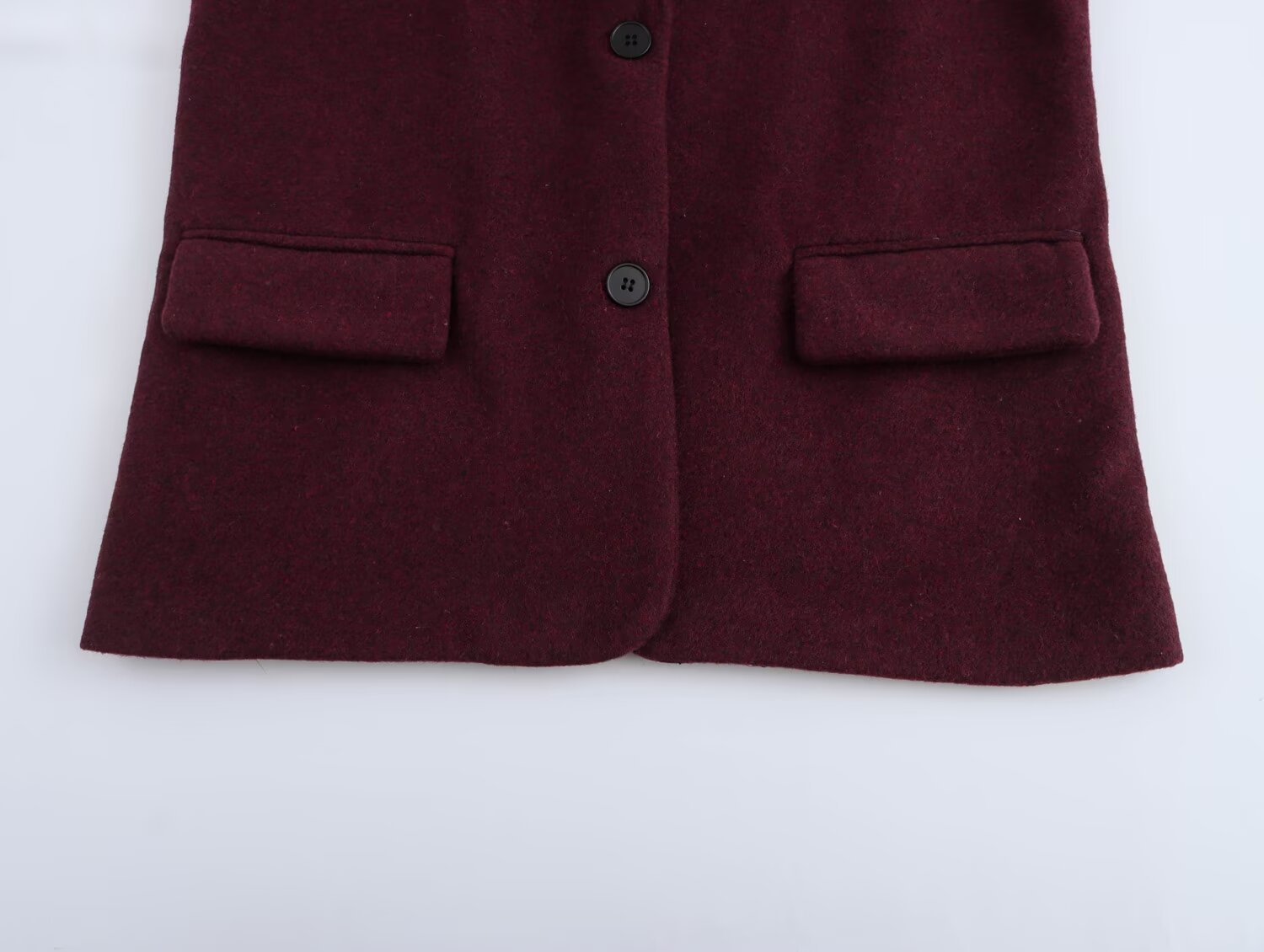 Produs nou toamna 2024: Jachetă casual la modă pentru femei cu umeri și costum drept, w021 81129_voghion.com