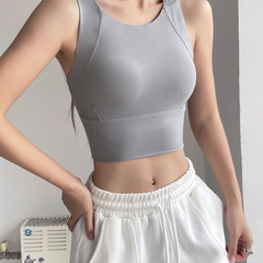 专业聚拢运动内衣女防下垂健身训练速干跑步高强度减震瑜伽背心女