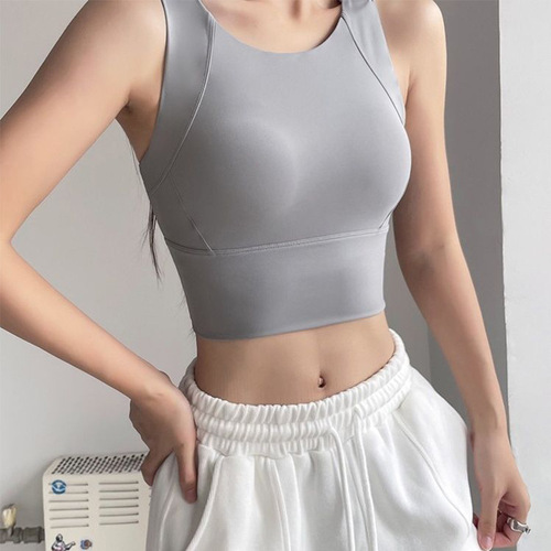 Professional Cluster Sports Bra for Women Anti-Sag Fitness Training Quick-Drying Running High-Intensity Shock Absorbing Yoga Backless Bra for Women