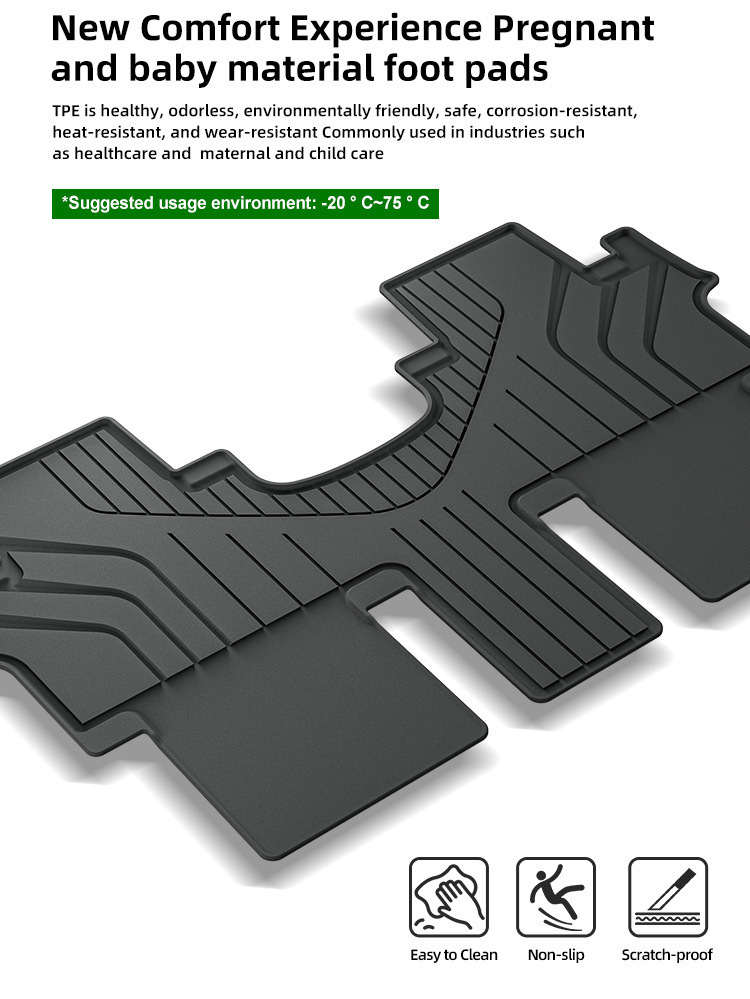 Suitable for 23-25 Huiyi Staria Car Floor Mats Tpe Floor Mats Trunk Mats Seat Back Mats Cross-Border