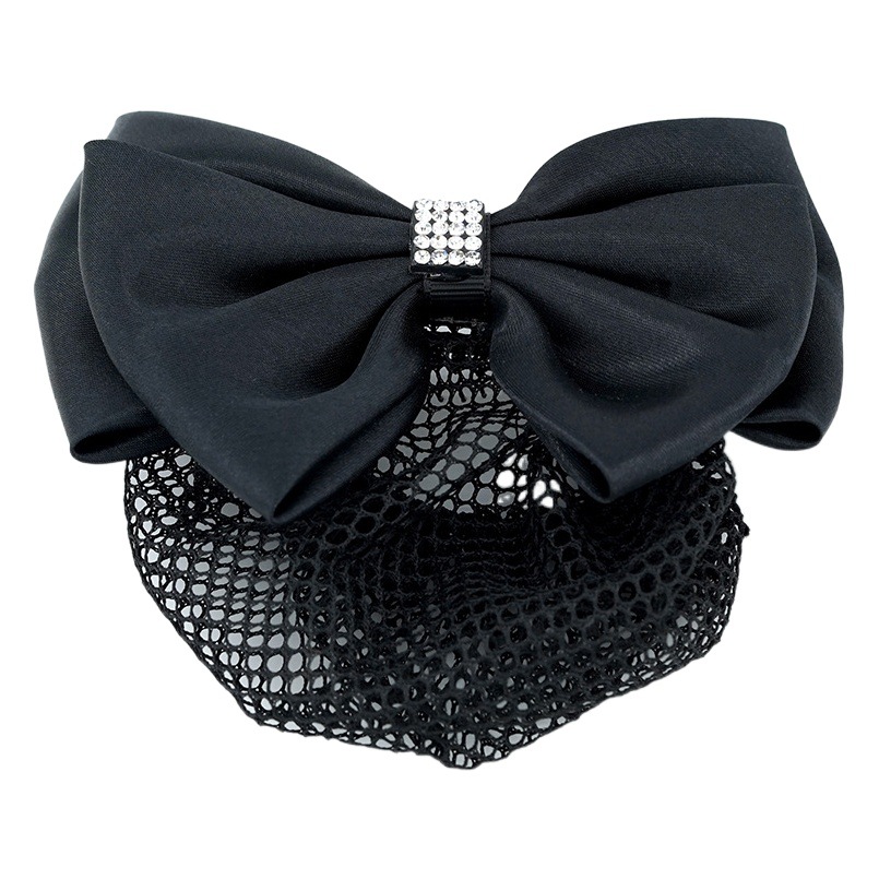 Professional headdress flower Korean style headdress bow hairpin nurse hair accessories stewardess spring clip work hair accessories net pocket