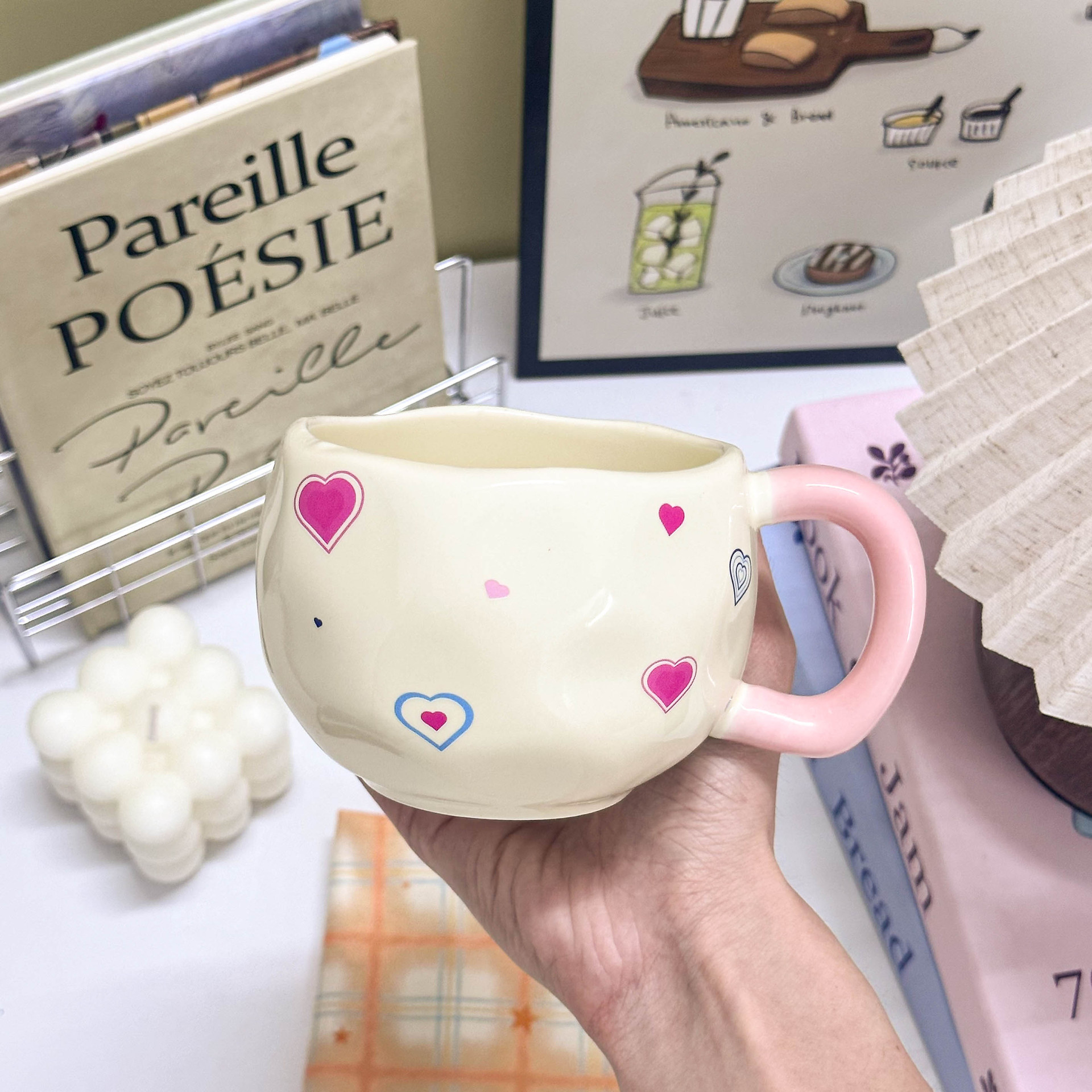 Highly Stylish Women's Home Milk Office Creative Coffee Cup, Design-oriented High-end Ceramic Mug_voghion.com