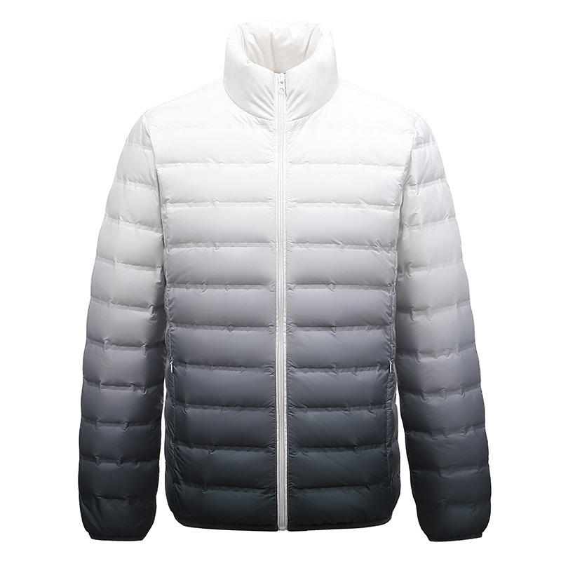 Men's Clothing Winter Clothing New Men's Short Hooded Jacket Trendy Brand Solid Color 60 White Duck Down Warm Top_voghion.com