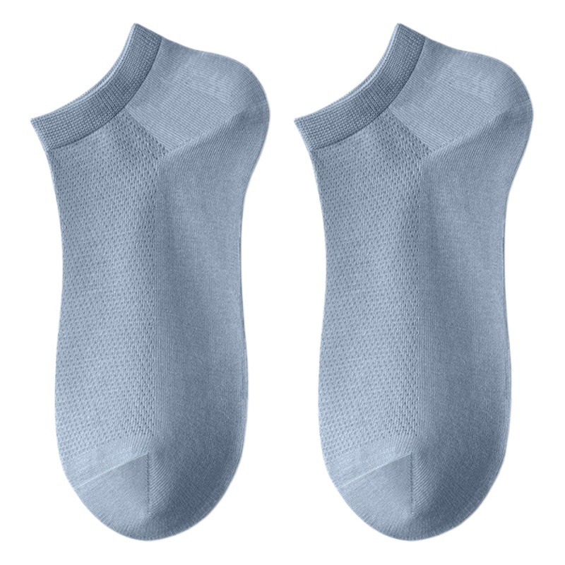 Nueva primavera y verano invisible delgado absorbente de sudor transpirable calcetines deportivos de barco calcetines casuales de malla para hombres fuente de origen