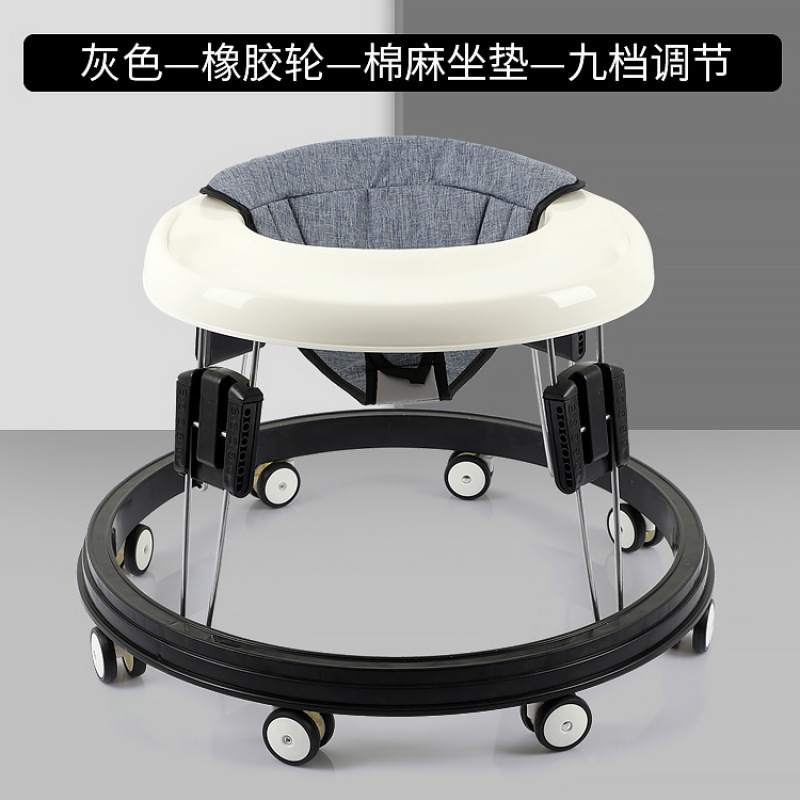 린넨 그레이/디너 플레이트/원클릭 폴딩/저소음 유니버설 휠 - 9단계 [프레임 5단계 + 시트쿠션 4단계 조절] 최대 45cm