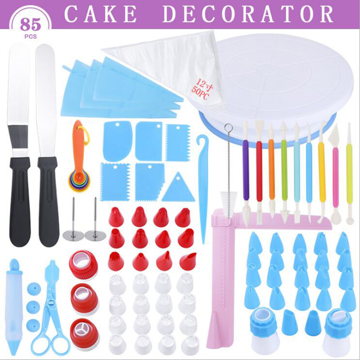 Factory direct selling 85 pieces of cakes Turn on table decorative…