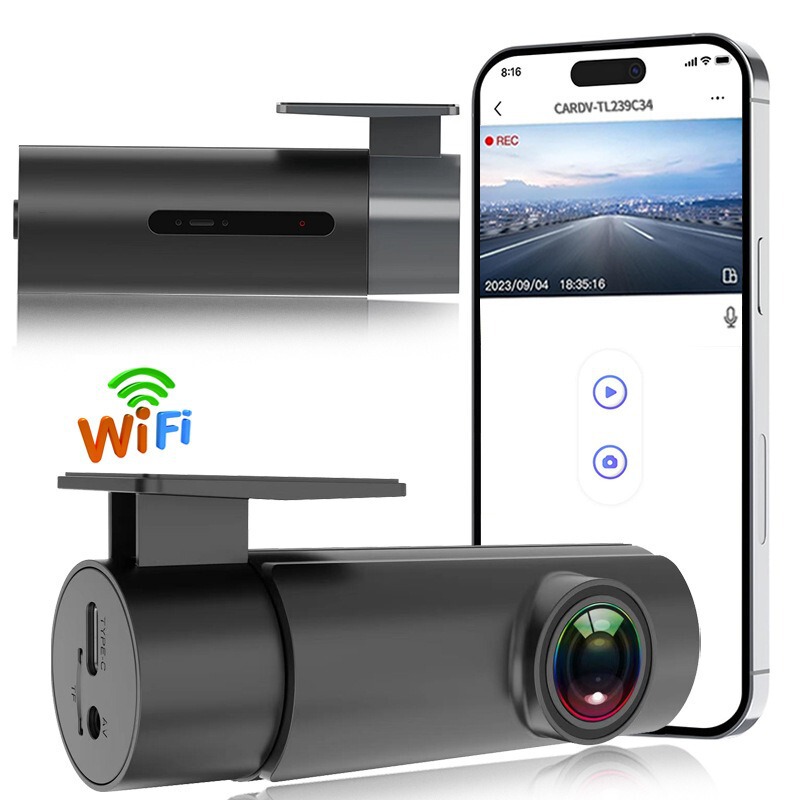 New Cross-Border Hot Selling 1080P Wifi Interconnection High-Definition Driving Recorder Time-Reducing Video 24-Hour Parking Monitoring