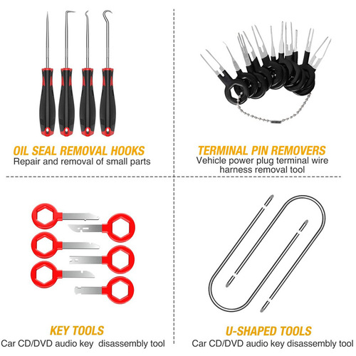 Car audio disassembly tool 19/38 pieces 40PCS set combined instrument panel interior panel repair and modification pry plate