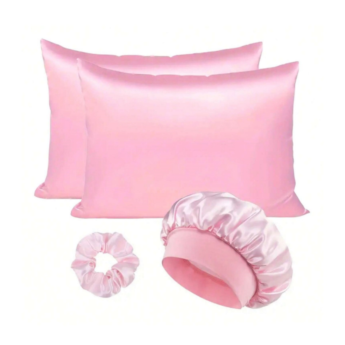 Comercio exterior transfronterizo sobre de color sólido imitación seda almohada funda de seda seda seda satin y piel almohada de sueño individual image 19