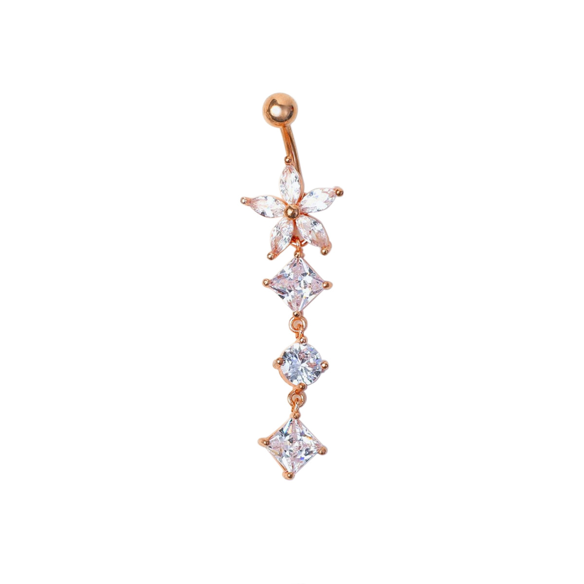 Exquisite Star-shaped Geometric Belly Button Ring For Women_voghion.com