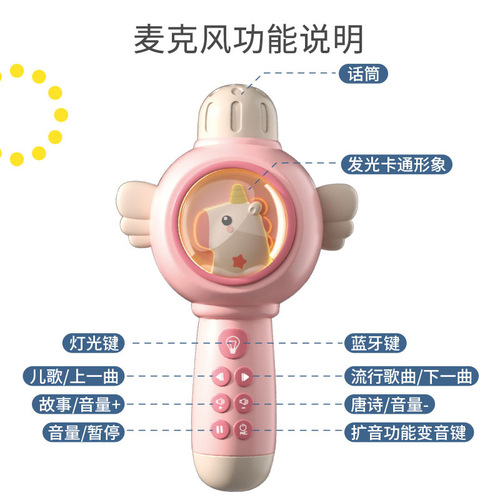 Cloak Man space microphone Bluetooth audio integrated music singing children 3-6 parent-child microphone educational toy