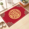 Crystal velvet red door pad-10