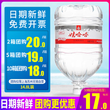饮用纯净水14.8L*2桶整箱包邮家庭大桶装水非矿泉水泡茶水