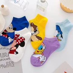 Foreign trade cartoon socks for women, summer cute boat socks, Japanese personalized thin cotton socks, college style socks, girls' socks