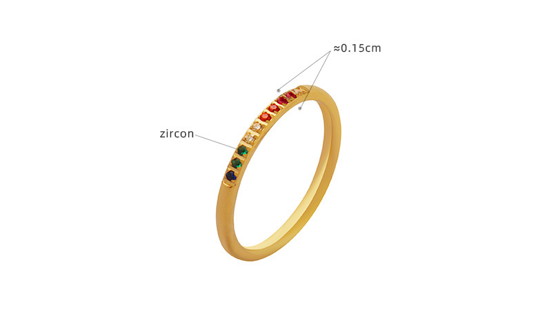 7g Weight 0.03µm-0.05µm Gold Plating Thickness PVD Coated Gold Plating Process PVD Coated Real Gold Plated Geometric Titanium Steel Fashion Waterproof Non Tarnish Rings