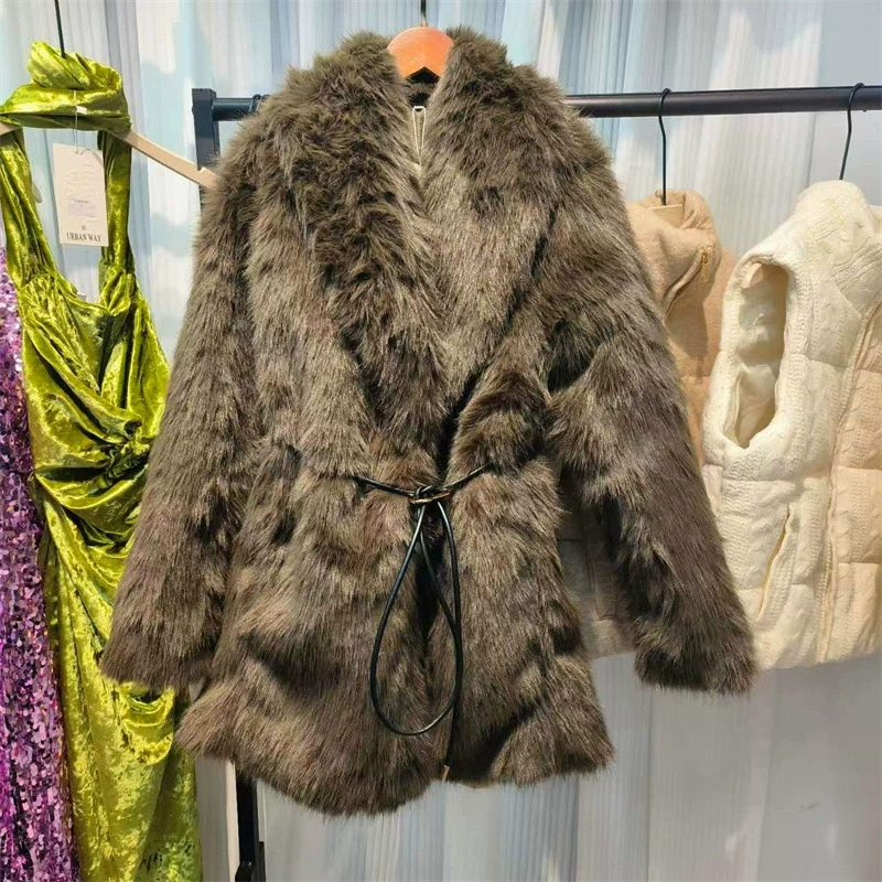 Пальто, зимняя куртка, рукав длинный, пояс
