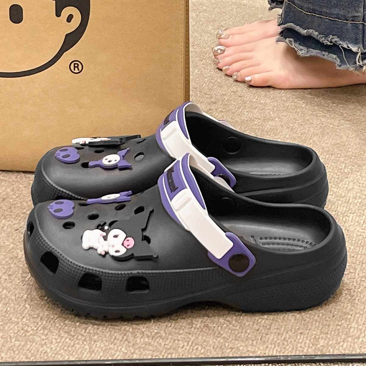 利达妮 Summer shoes, non-slip slide platform, slippers