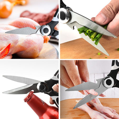 Manufacturer wholesale seafood scissors stainless steel multifunctional kitchen scissors set shrimp peeling scissors