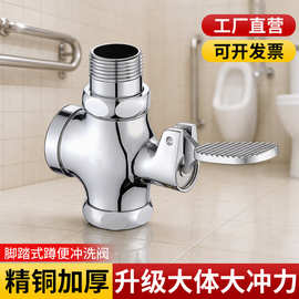 脚踏式洗手盆蹲便器冲水阀脚踏阀大便冲洗阀厕所便池脚踩延时阀