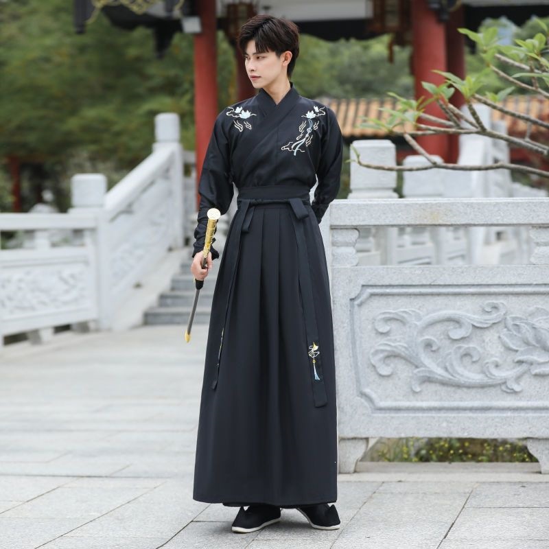 改良古装大码汉服女中国风超仙武侠霸气古风汉元素男女学生班服夏