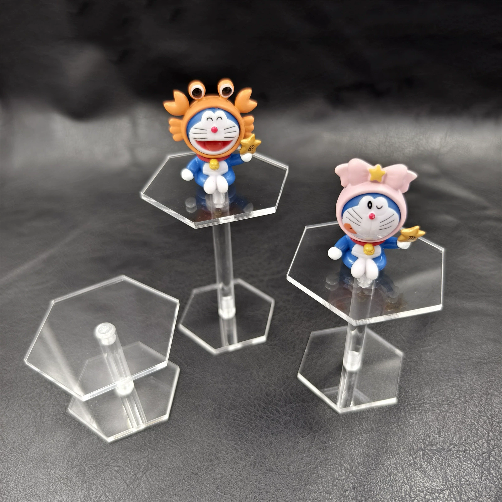 Шестиугольный прозрачный акриловый дисплей держатель ручной куклы слепой ящик держатель для хранения косметики парфюмерные украшения витрина