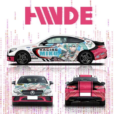 Auto Color Change Film – Two-Dimensional Cartoon Anime Wrap - hatsune-miku-series-car-customized-painted-film-place-an-order-and-consult-customer-service