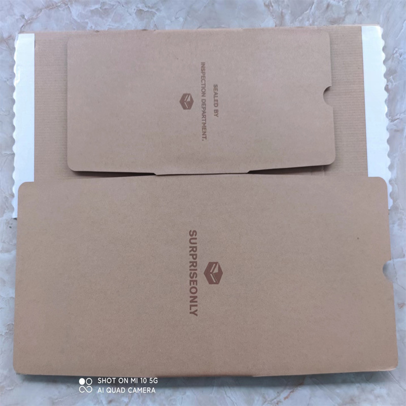 Professional production of tear-off box zipper thickening paper box independent station foreign trade special express packaging free tape hard cardboard
