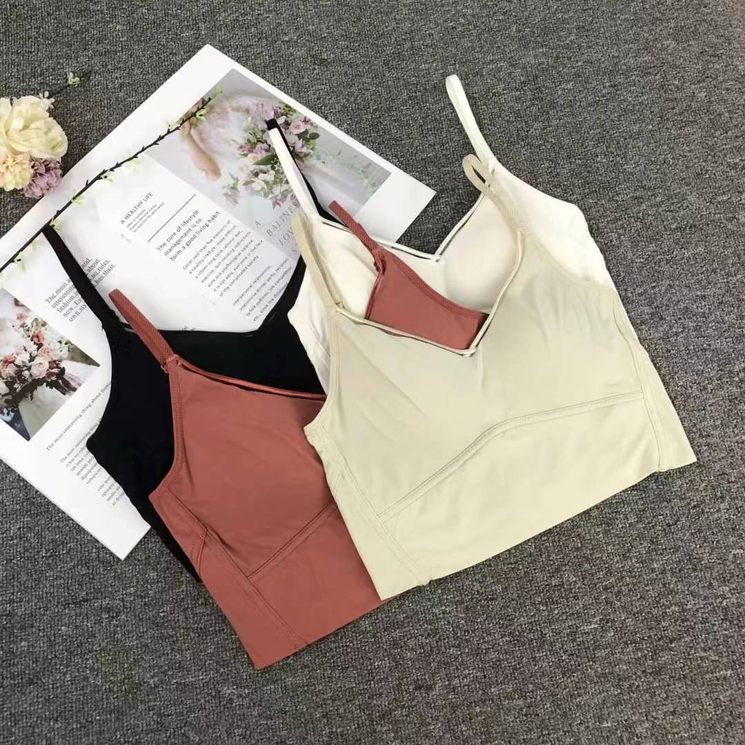 Nueva taza transpirable de nylon sin marcas hermosa espalda sin anillo de acero ropa interior chaleco de cabina sexy ropa interior sostén base