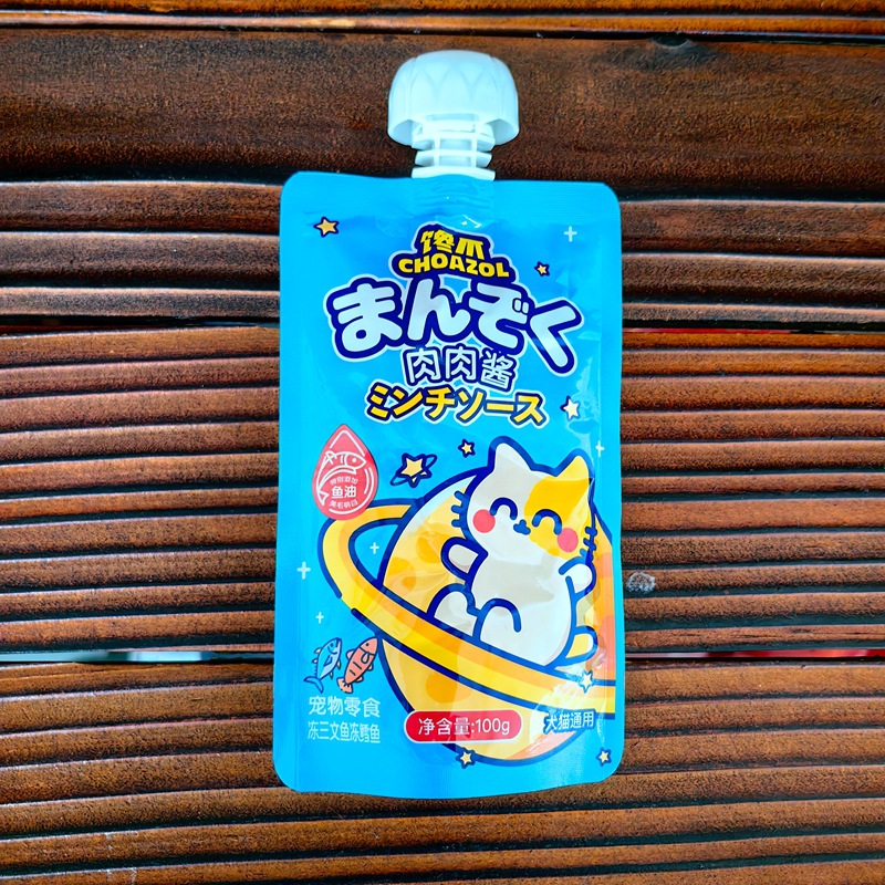 馋爪肉肉酱100g独立包装猫零食犬猫湿粮妙鲜包