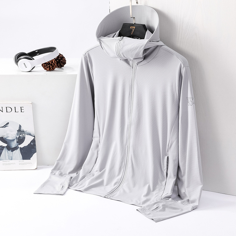 2023 nueva ropa de piel para hombres al aire libre ropa de protección solar pareja ropa de protección solar encapuchada mujer chaqueta de sombrilla de verano