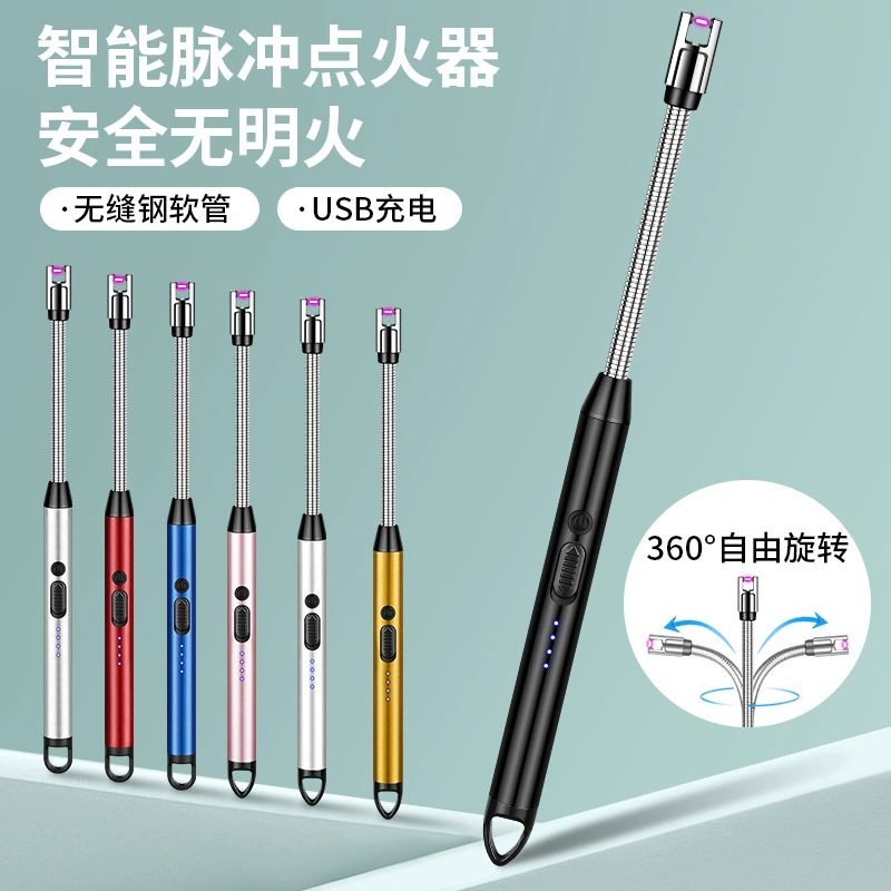Цифровая перезаряжаемая зажигалка JL801 с удлиненной дуговой импульсной системой зажигания для газовых плит и ароматерапевтических свечей