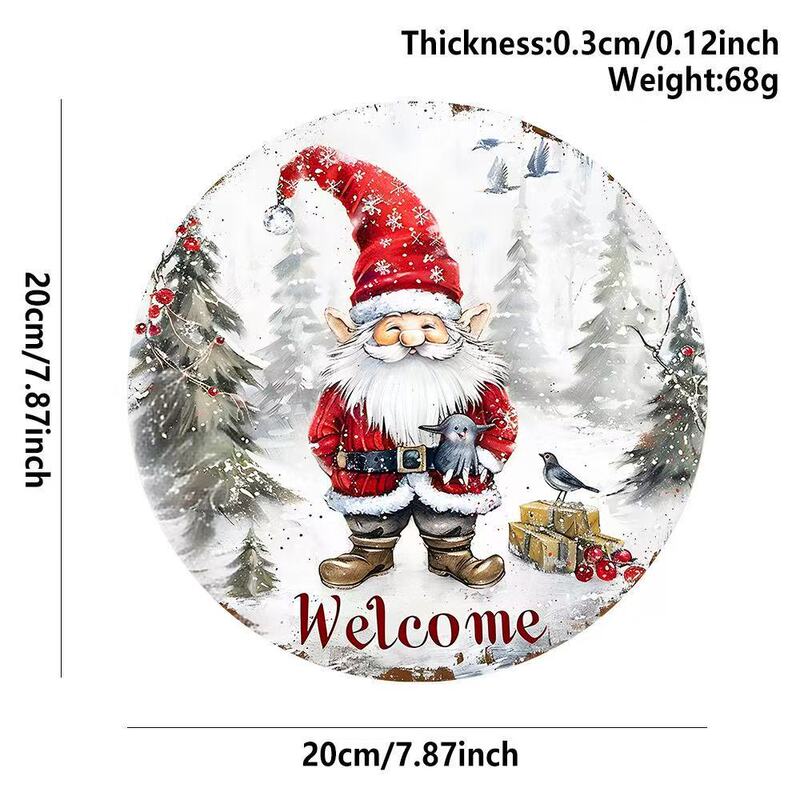 クロスボーダークリスマス木製雪だるまペンダント工芸品クリスマス雰囲気装飾ラウンドサインドアサイン|undefined